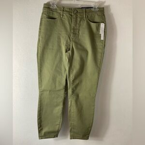Talbots Green High Waist Cropped Jeans Sz 6